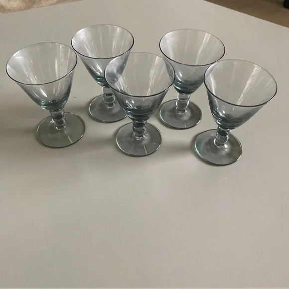 Smoked Gray Colored Unbranded 3” Shot Glassware - Set Of 5 - Picture 1 of 10